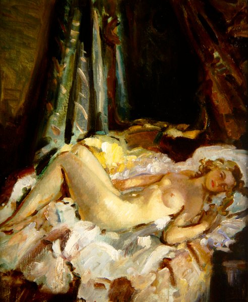 Akt (olaj, vászon) alkotó: Wilfred Gabriel de Glehn