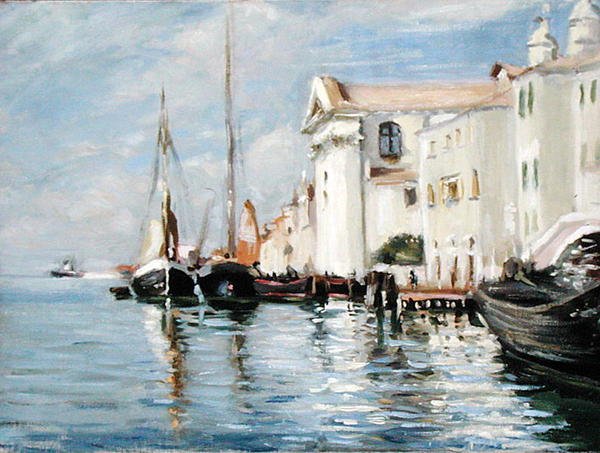The Waterfront, Giudecca, Velence (olaj, vászon) alkotó: Wilfred Gabriel de Glehn