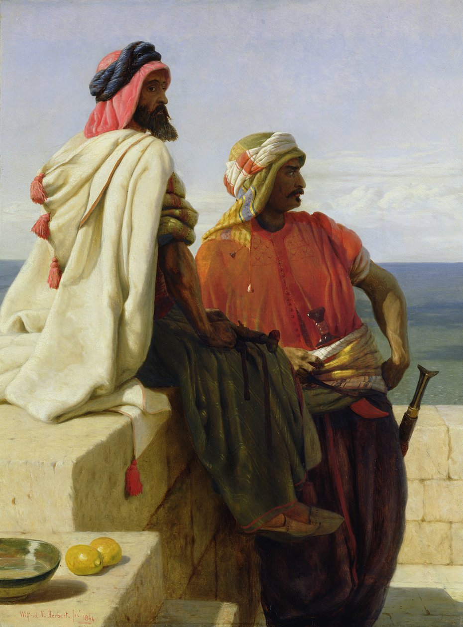 Szaracénok pozíciójuk előtt, 1864 alkotó: Wilfred Vincent Herbert