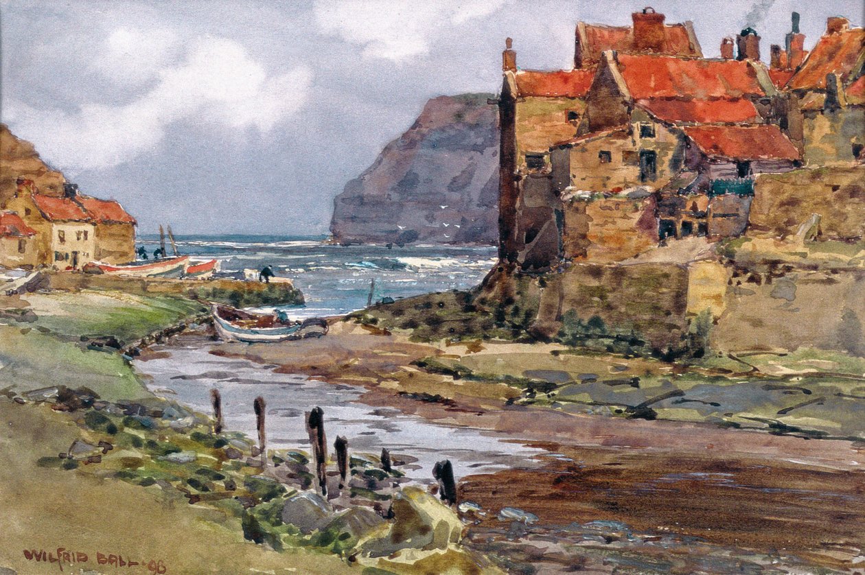 Staithes, 1897-1918 körül alkotó: Wilfrid Williams Ball