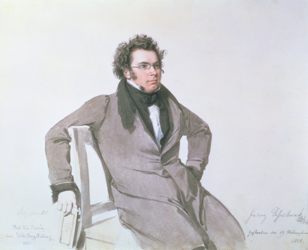 Franz Schubert (1797-1828), 1825 alkotó: Wilhelm August Rieder