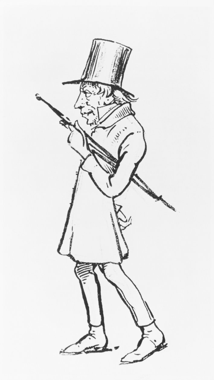 Soren Aabye Kierkegaard karikatúrája alkotó: Wilhelm Marstrand