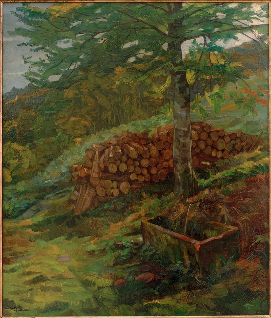 A Siegfried-kút az Odenwaldban alkotó: Wilhelm Trübner