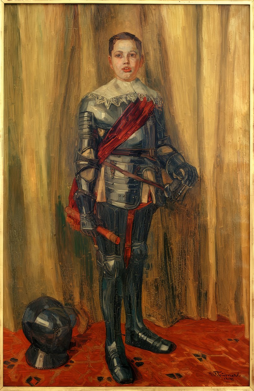 Jörg Trübner páncélban alkotó: Wilhelm Trübner