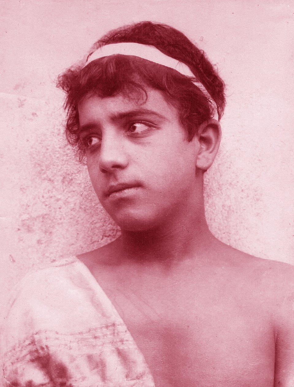 Egy szicíliai fiú portréja, 1897 körül alkotó: Baron Wilhelm von Gloeden