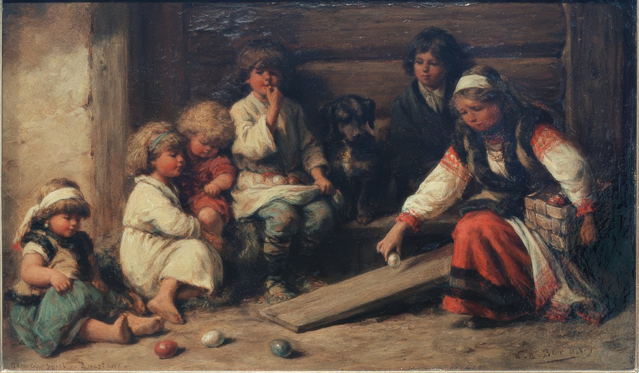 Húsvéti tojás játék Oroszországban alkotó: Wilhelm Amandus Beer