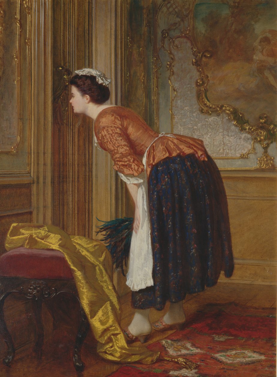 A kíváncsi szobalány alkotó: Wilhelm Amberg