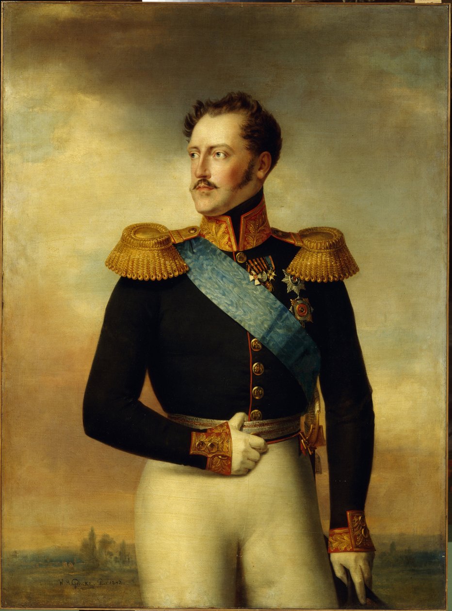 I. Miklós császár portréja alkotó: Wilhelm August Golicke