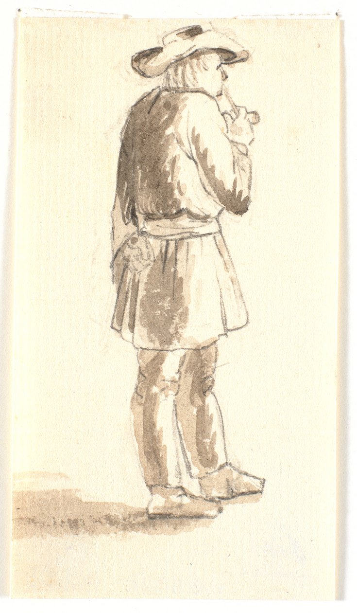 Álló férfi pipázik alkotó: Wilhelm Bendz