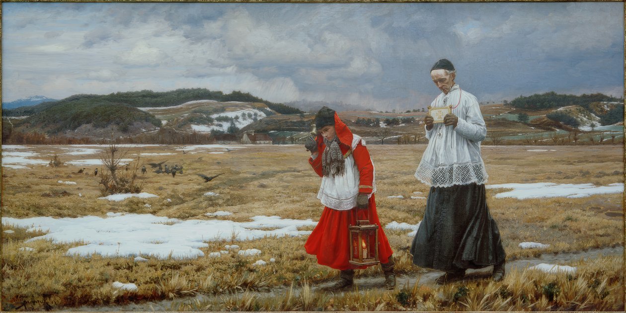 Az üdvösség hírnökei (a baleset) alkotó: Wilhelm Bernatzik