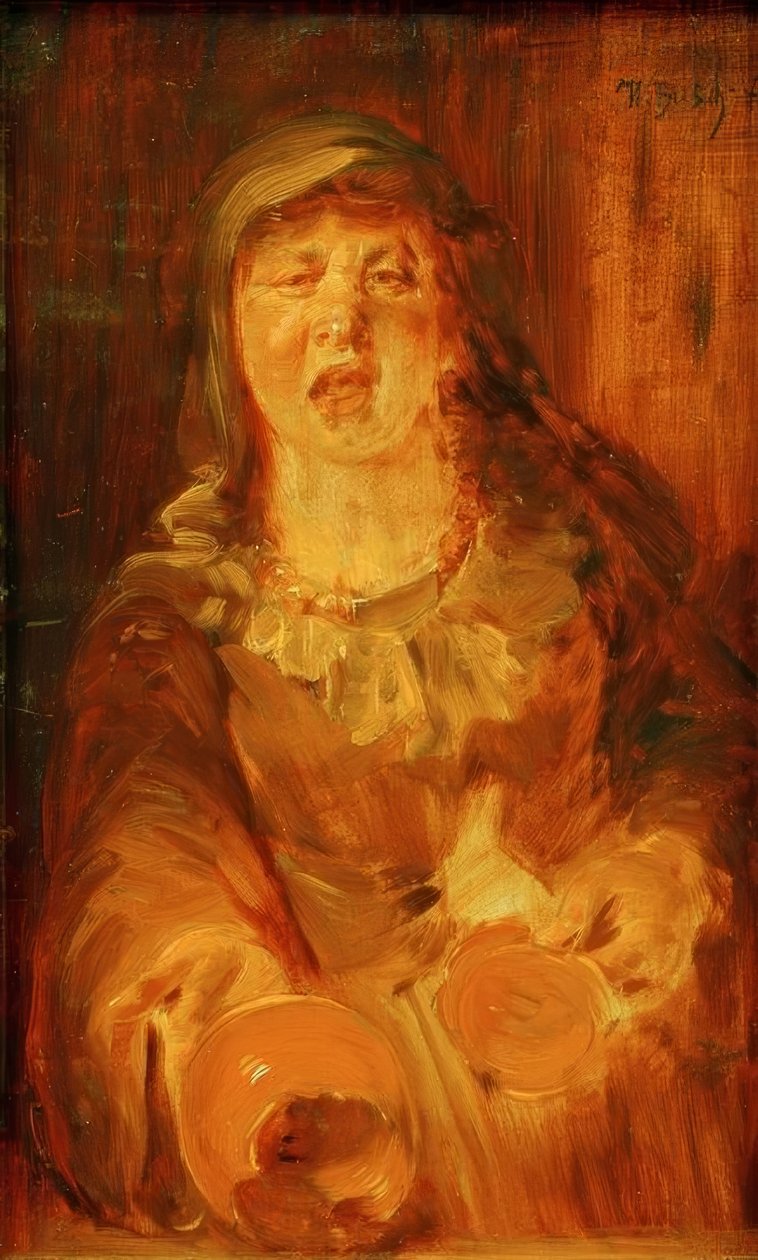 A törött tégely alkotó: Wilhelm Busch
