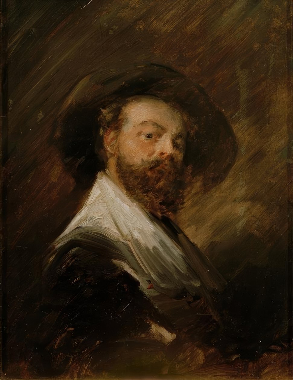Önarckép holland jelmezben alkotó: Wilhelm Busch