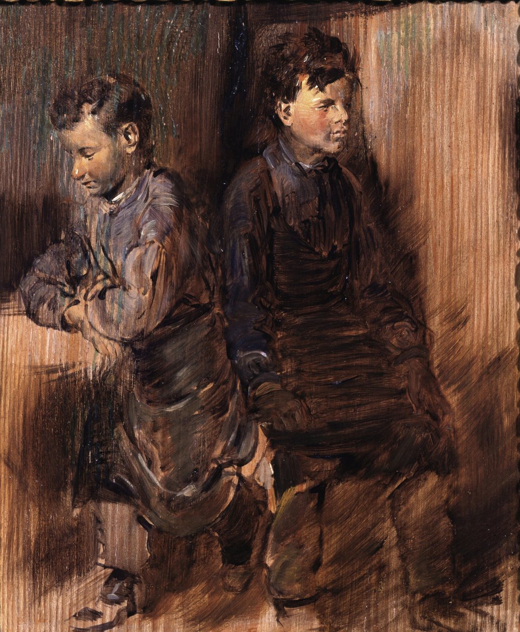 Két fiatal cipész alkotó: Wilhelm Busch