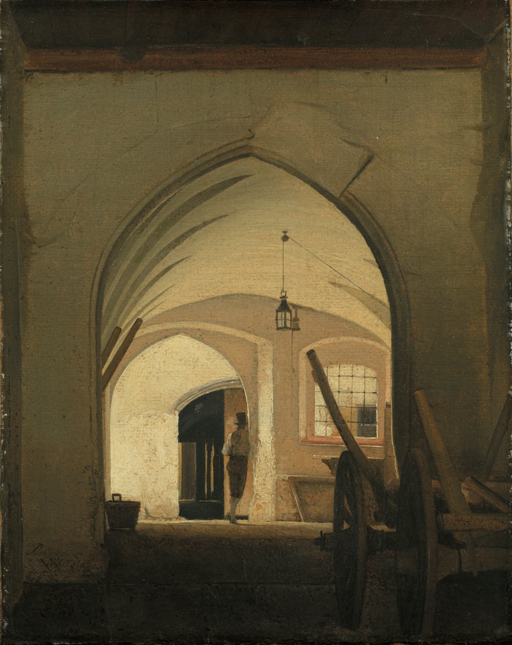 A Kocsiszínház, Partenkirchen alkotó: Wilhelm Ferdinand Bendz