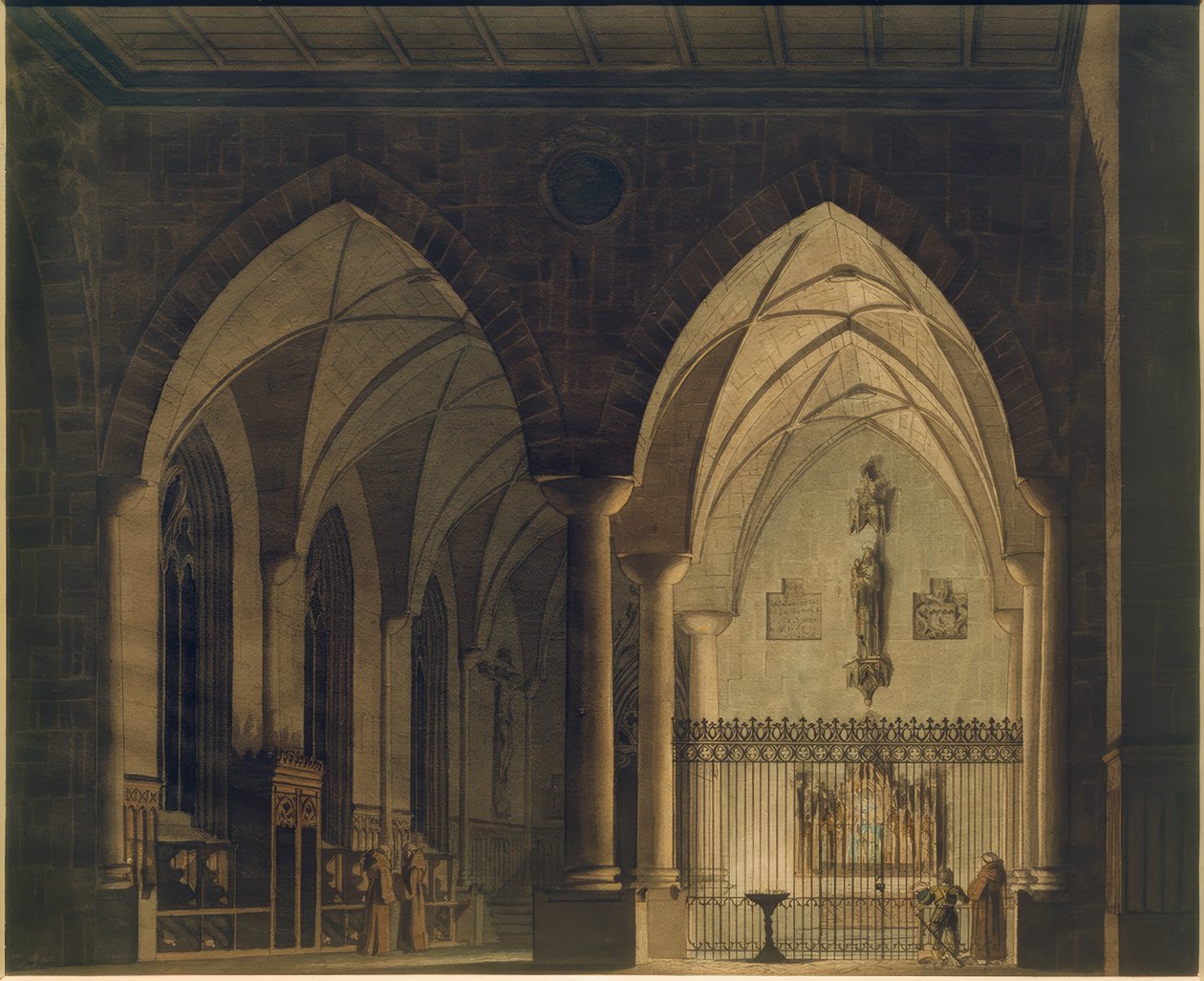 Gótikus templombelső alkotó: Wilhelm Gail