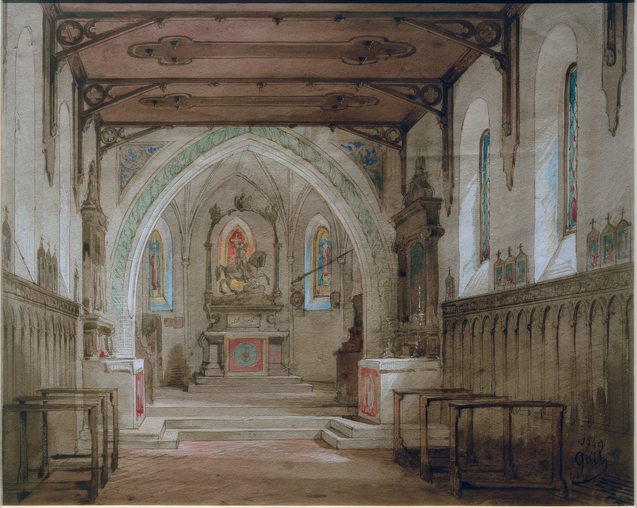 Schliersee szőlő kápolna alkotó: Wilhelm Gail