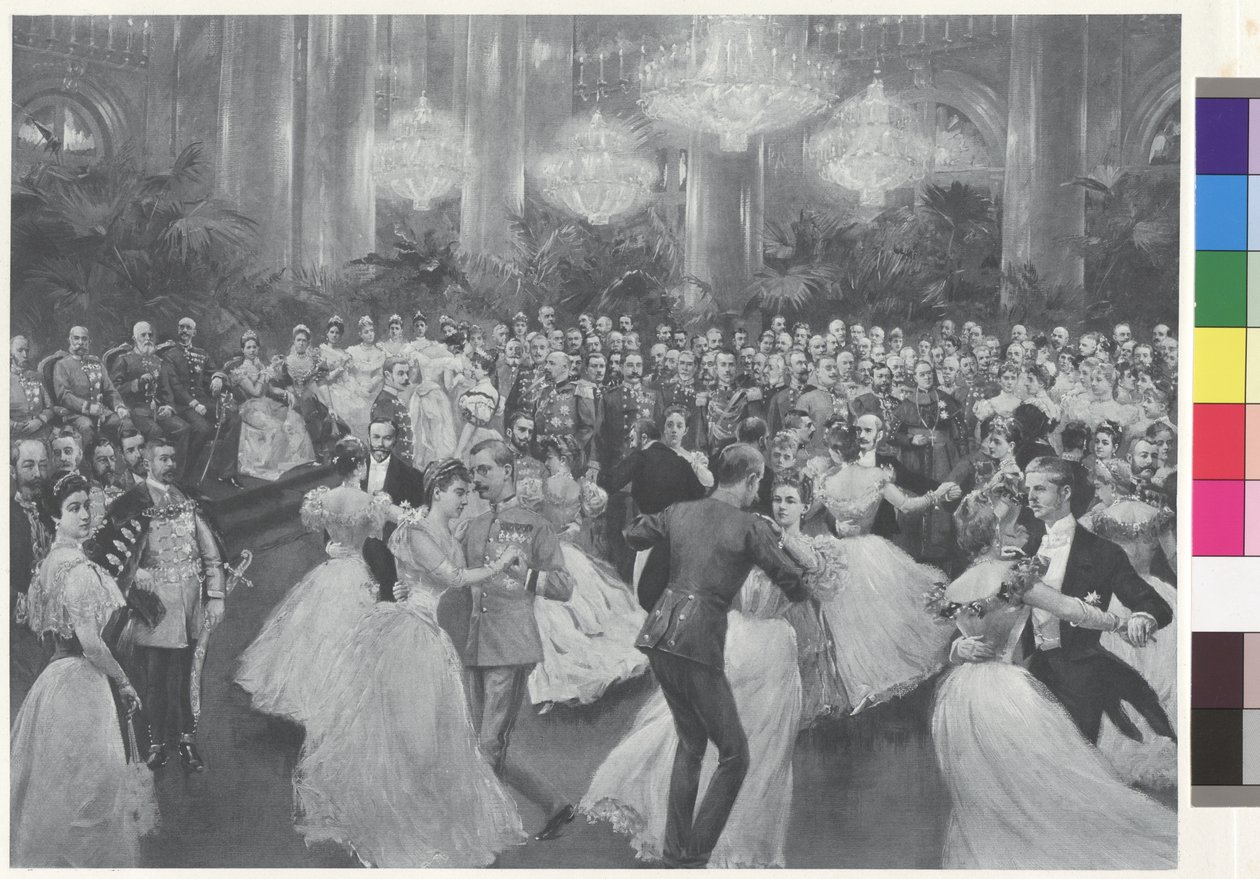 Bál az udvarban - a quadrille indokolása alkotó: Wilhelm Gause