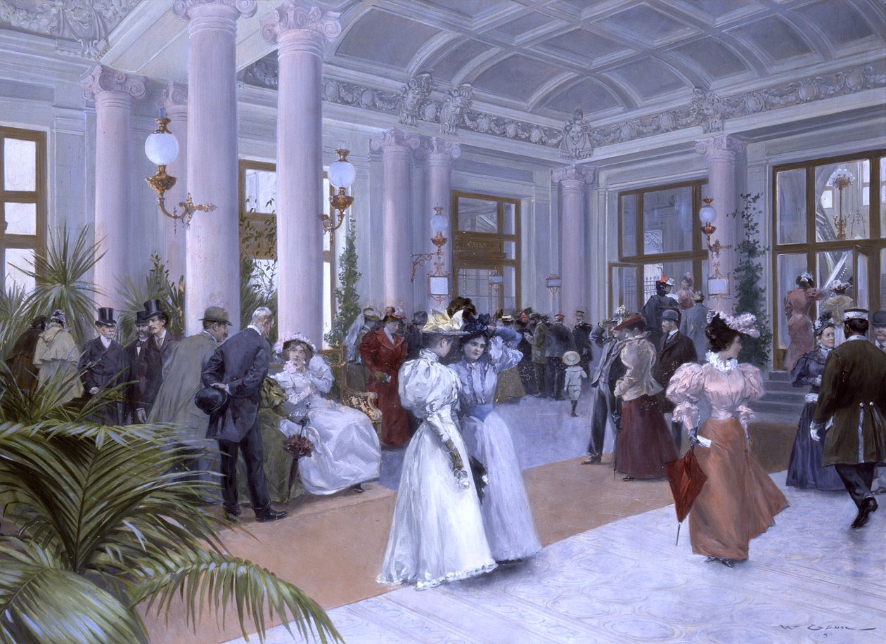 Das Vestibül des Kaiserbads (A császári fürdő előcsarnoka) alkotó: Wilhelm Gause