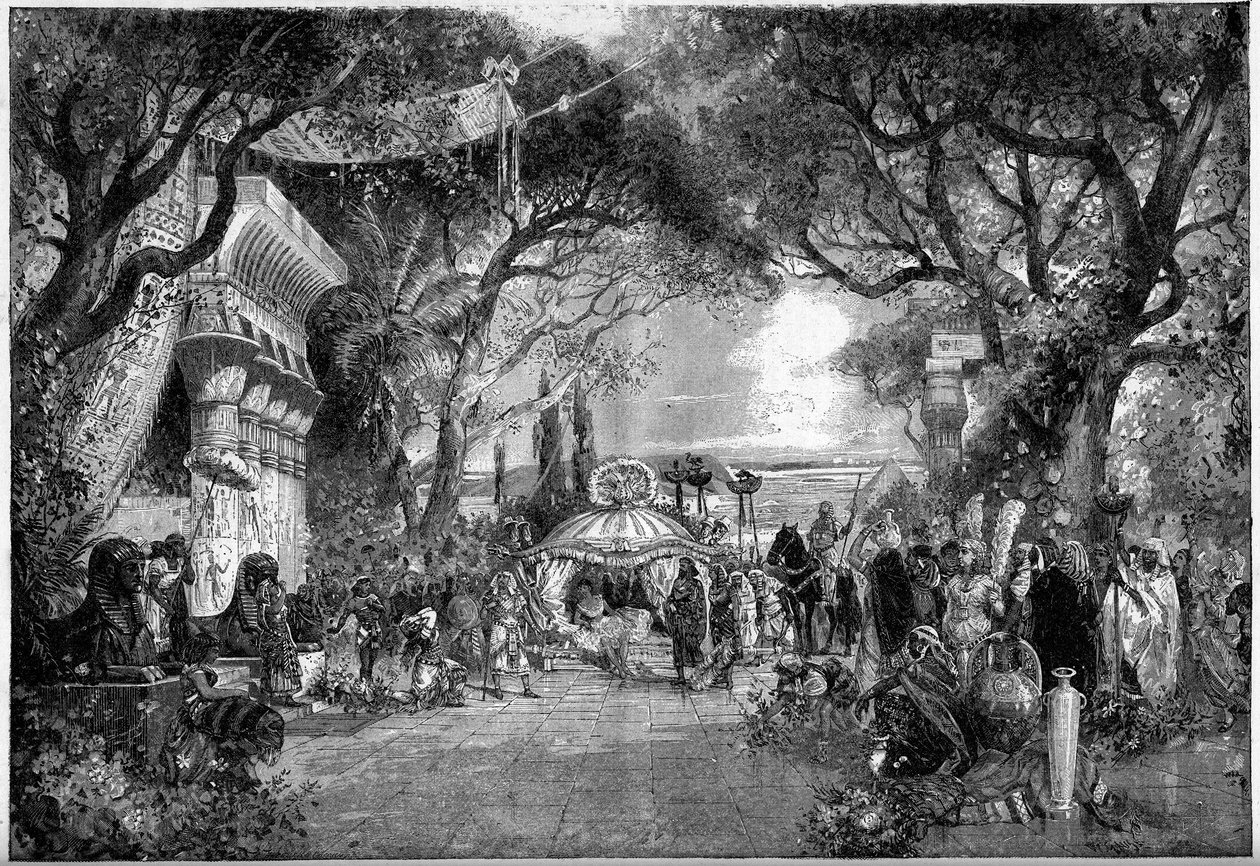 Balett ábrázolása: J. Troubetzkoy „Pygmalion”. Bécsi Opera alkotó: Wilhelm Gause