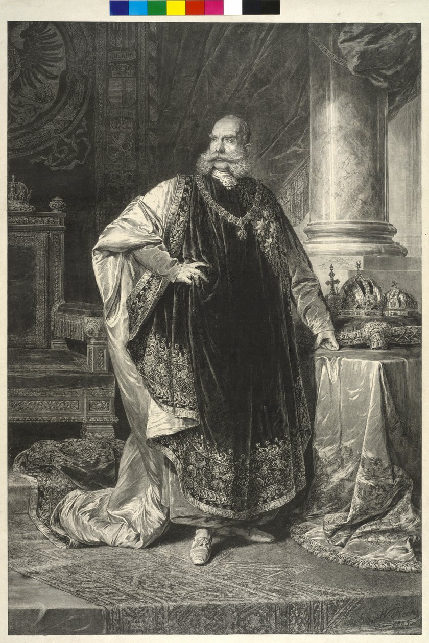 I. Ferenc József osztrák császár alkotó: Wilhelm Hecht