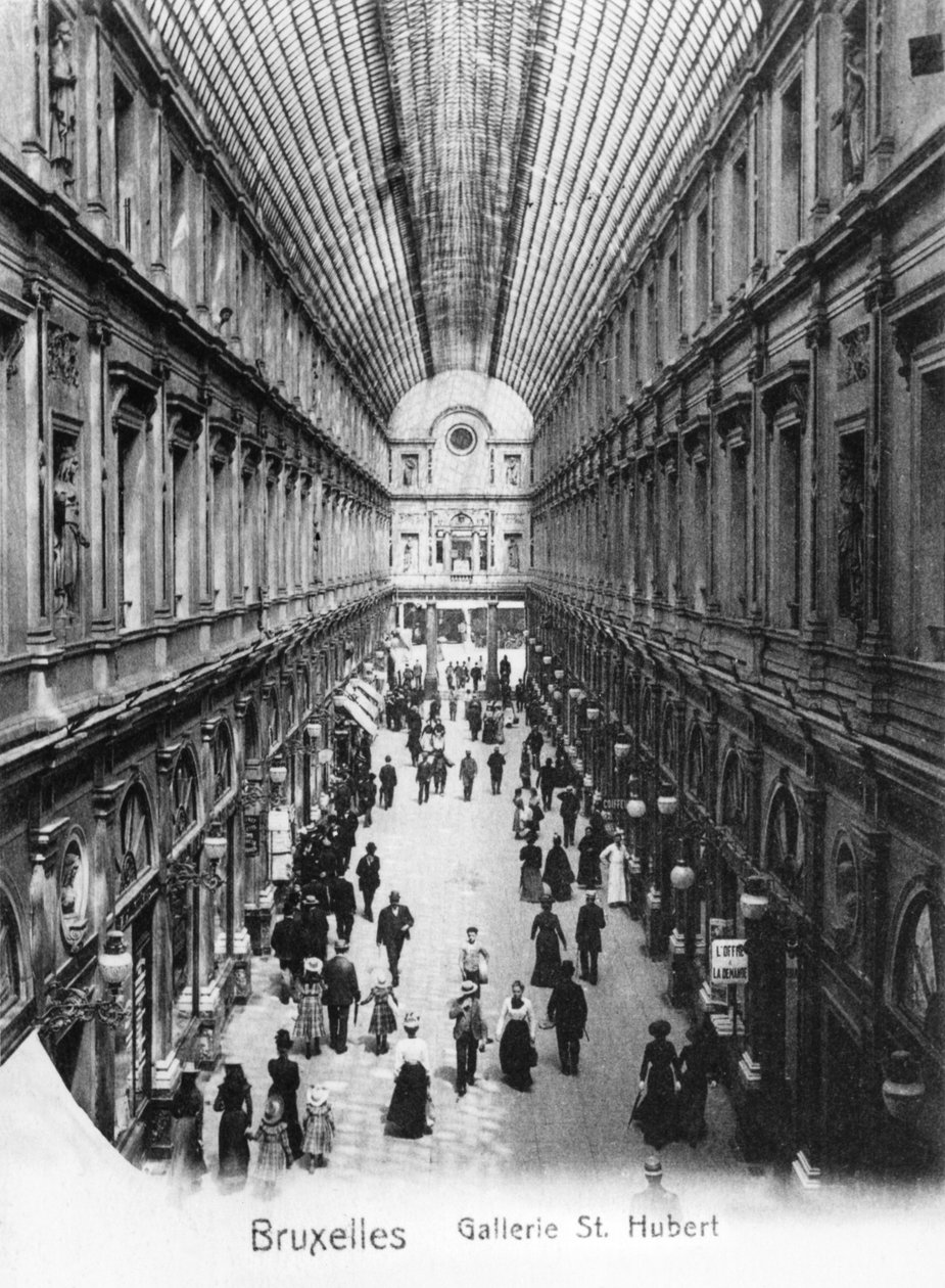 Szent Hubertus galéria Brüsszelben, 1900 körül alkotó: Wilhelm Hoffmann