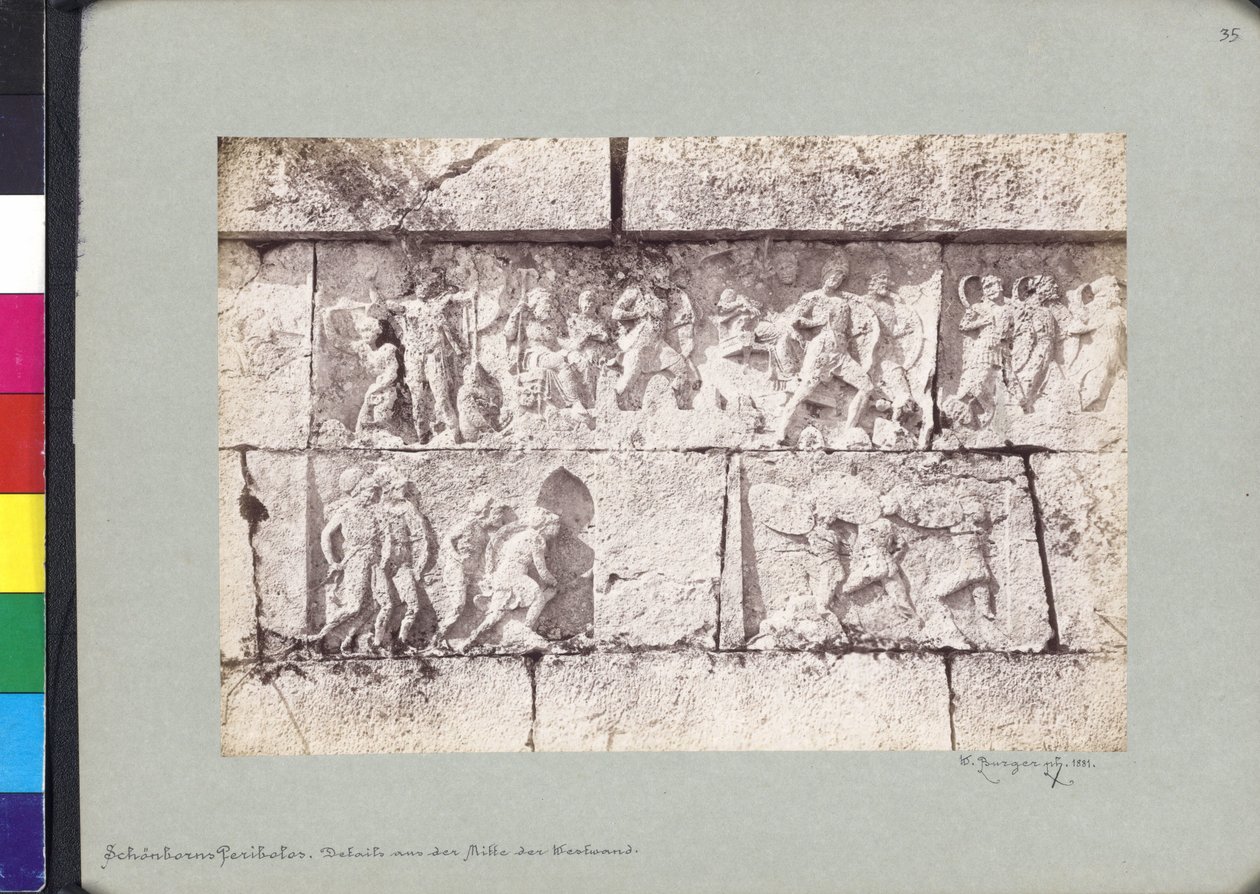 A Trysa Héróniájának fríz részlete alkotó: Wilhelm J. Burger