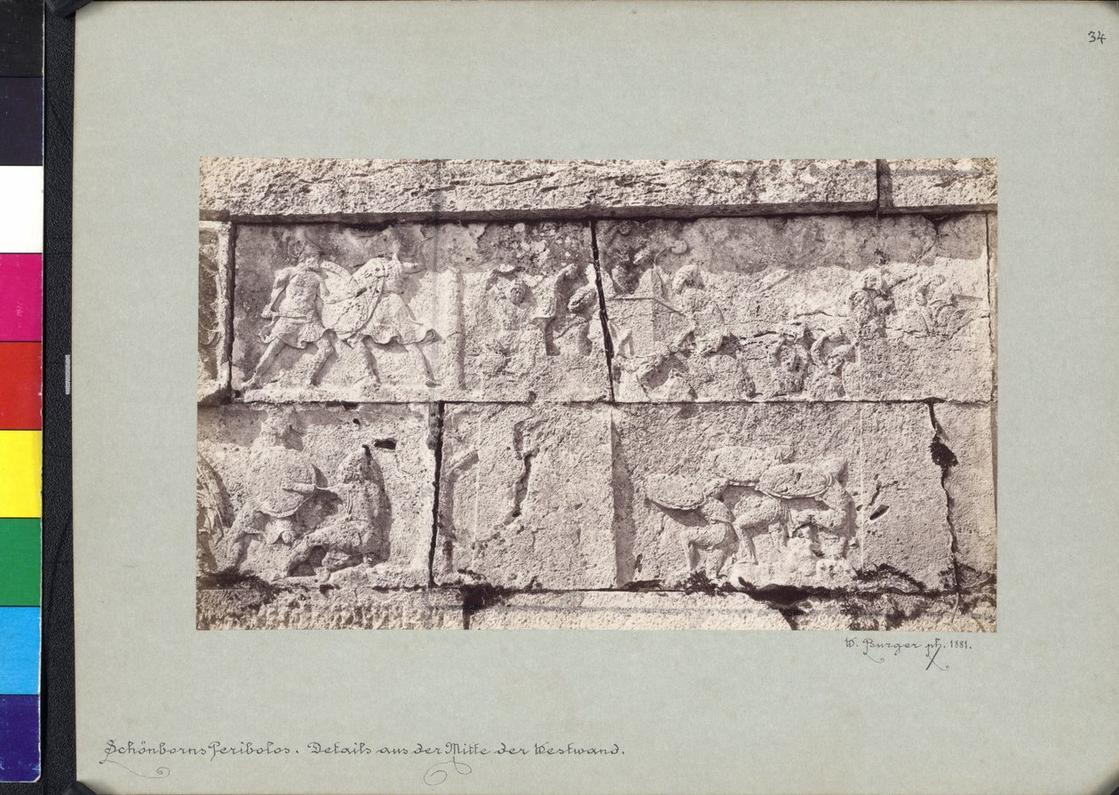 A Trysa Héróniájának fríz részlete alkotó: Wilhelm J. Burger