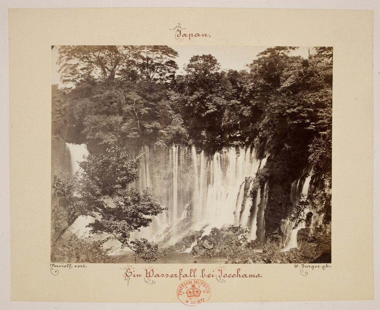 Vízesés Yokohamában. alkotó: Wilhelm J. Burger