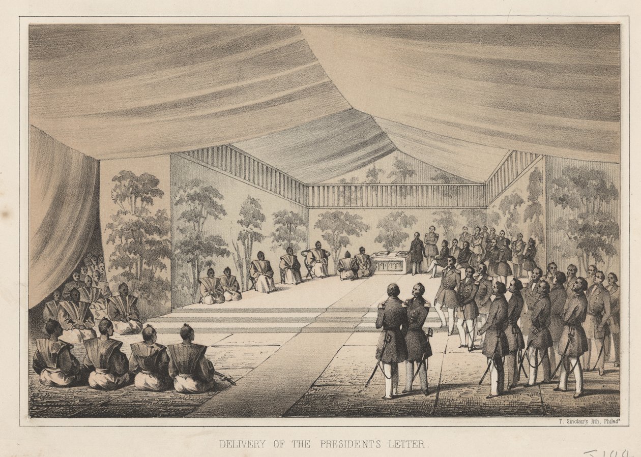 Az elnöki levél kézbesítése, 1855 alkotó: Wilhelm Joseph Heine