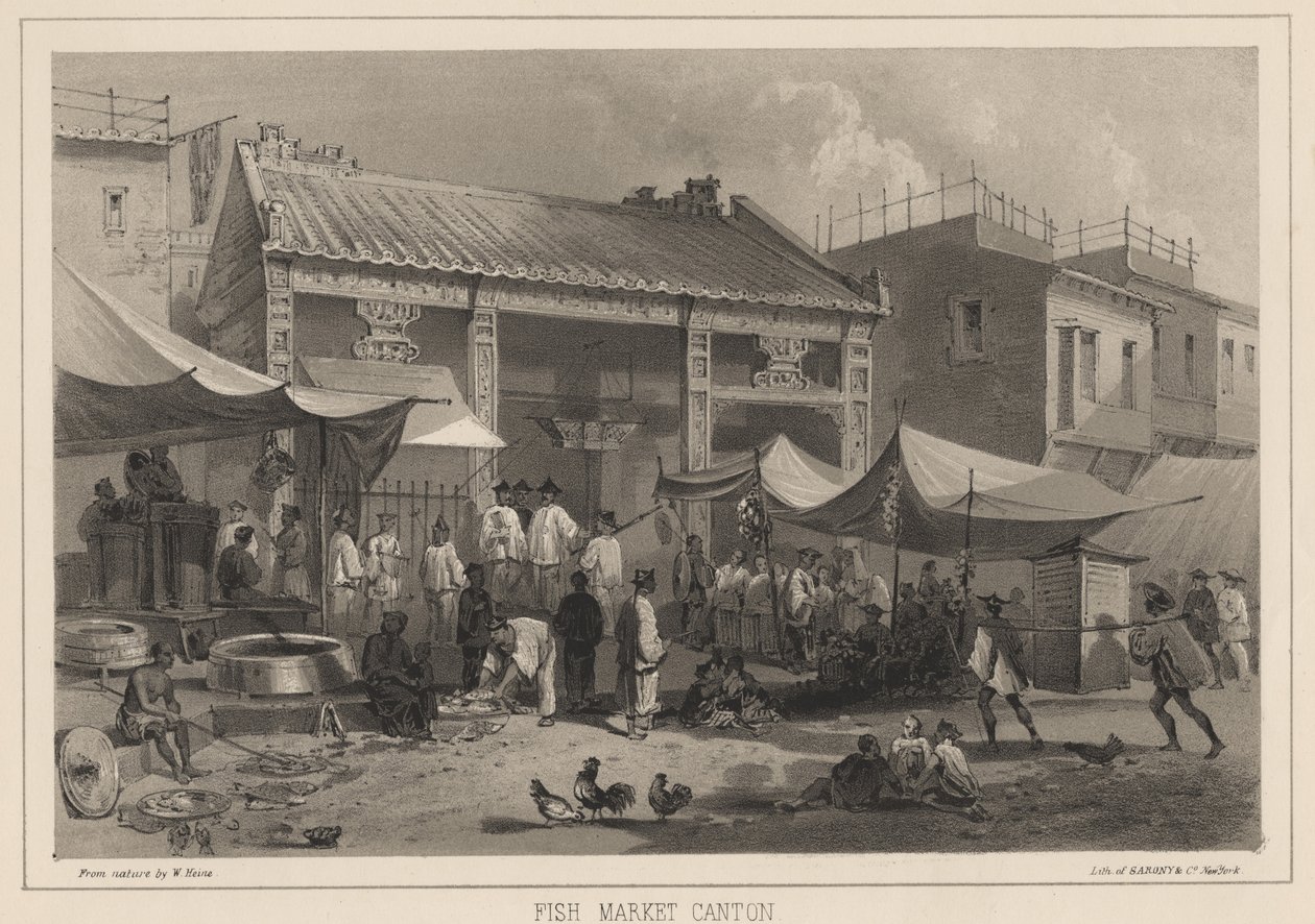 Fish Market kanton, 1855 alkotó: Wilhelm Joseph Heine