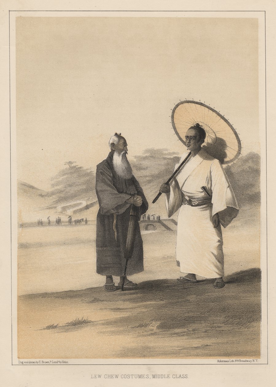 Lew Chew jelmezek, középosztály, 1855 alkotó: Wilhelm Joseph Heine