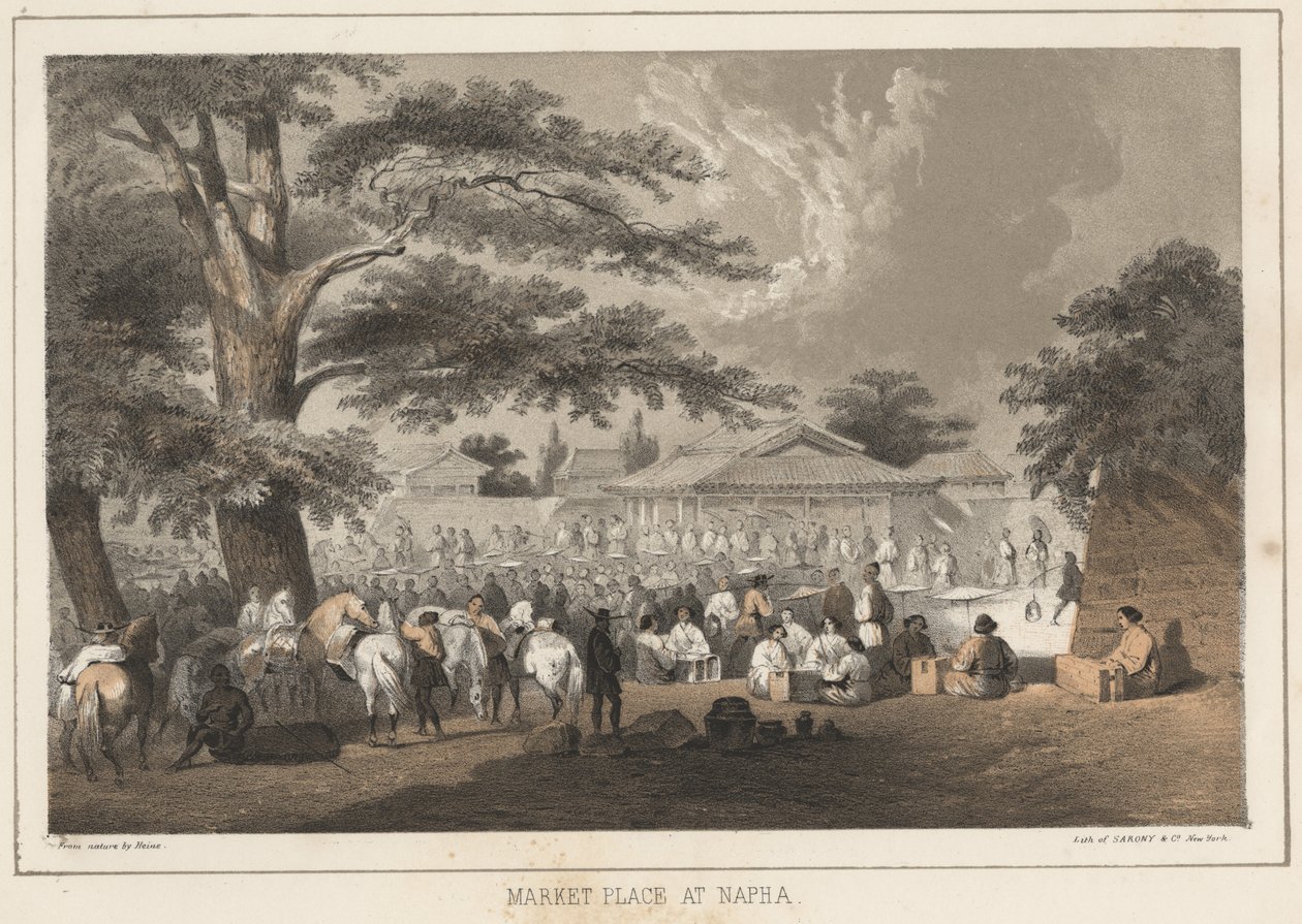 Nápolyi piactér, 1855 alkotó: Wilhelm Joseph Heine