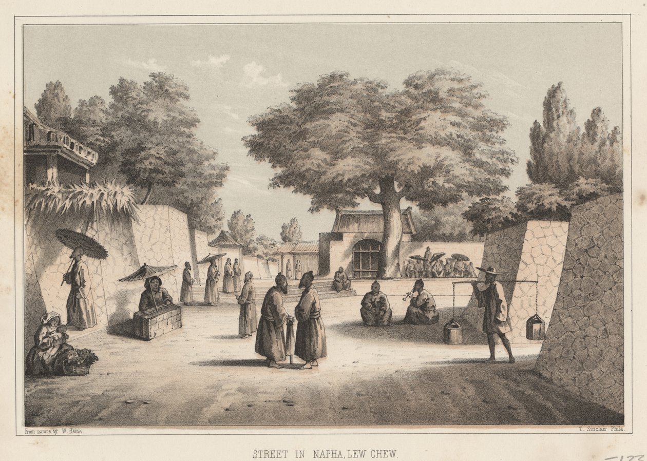 Nápolyi utca, Lew Chew, 1855 alkotó: Wilhelm Joseph Heine