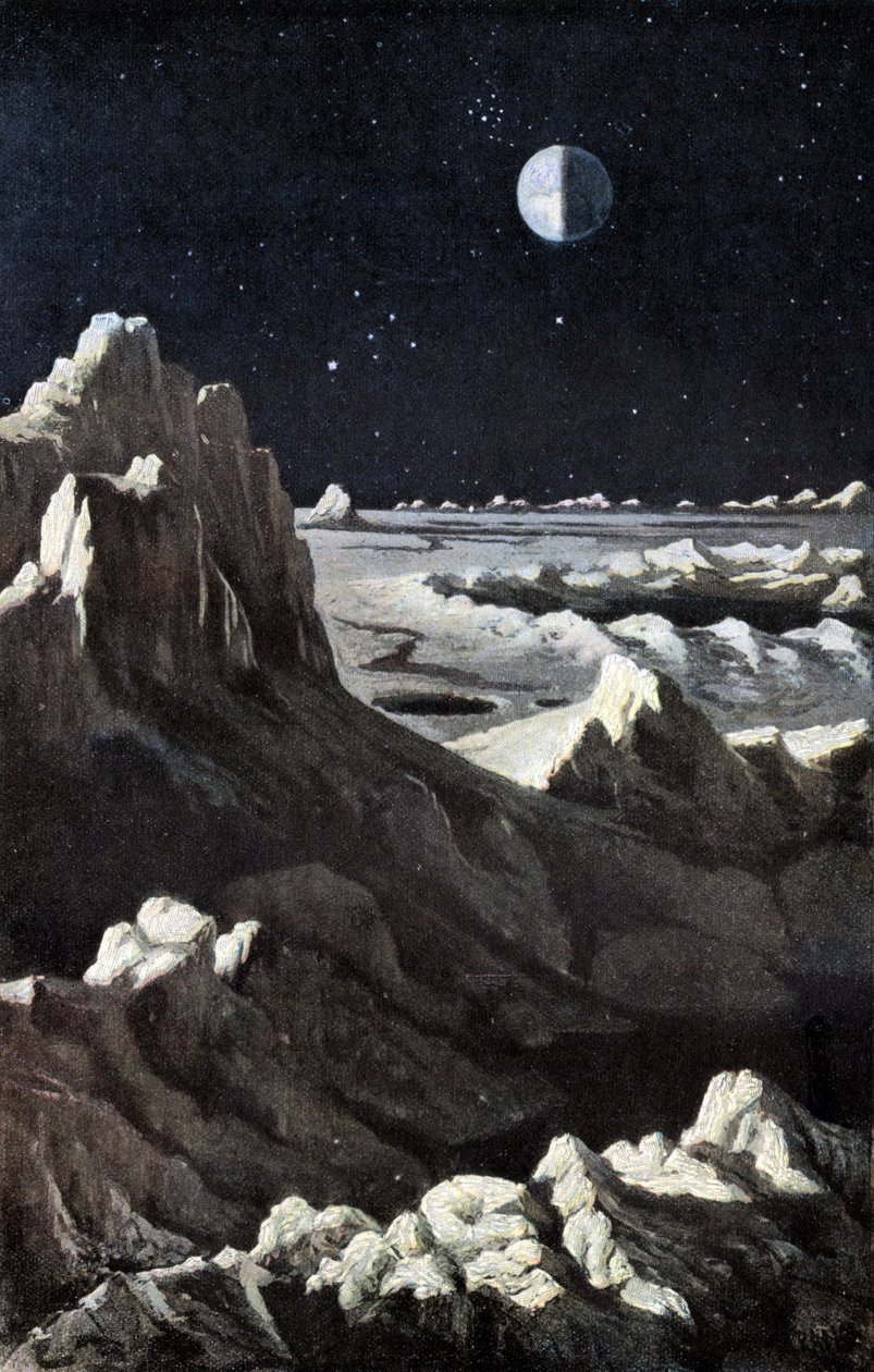 Holdtáj, 1880 körül (metszet) alkotó: Wilhelm Kranz