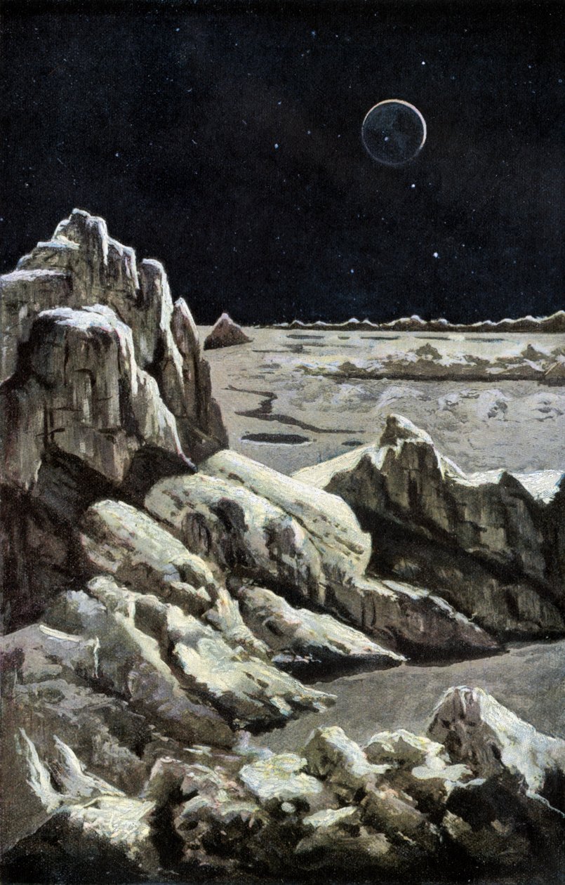 Holdtáj, 1880 körül (metszet) alkotó: Wilhelm Kranz