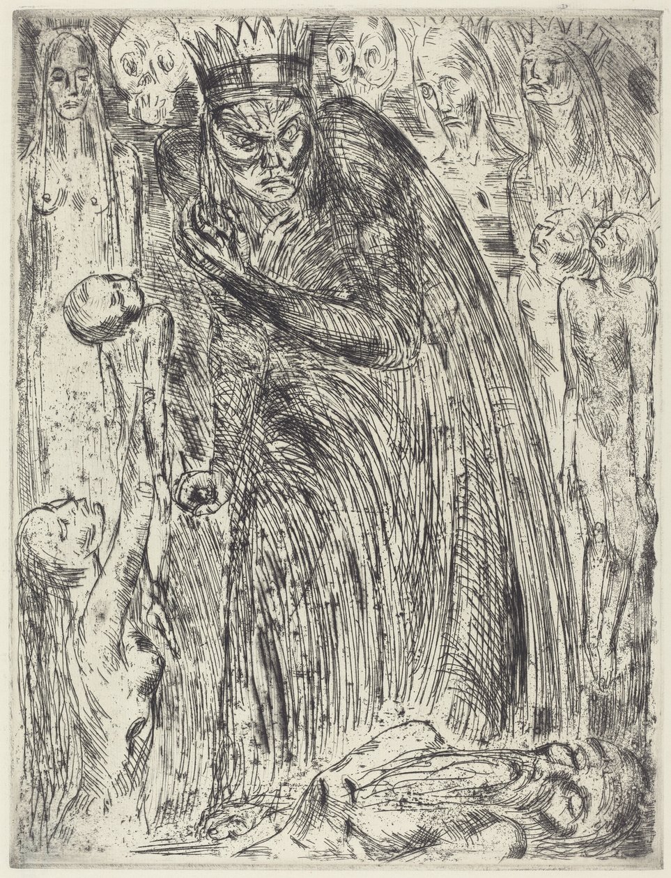Macbeth V (Lady Macbeth látomása) alkotó: Wilhelm Lehmbruck