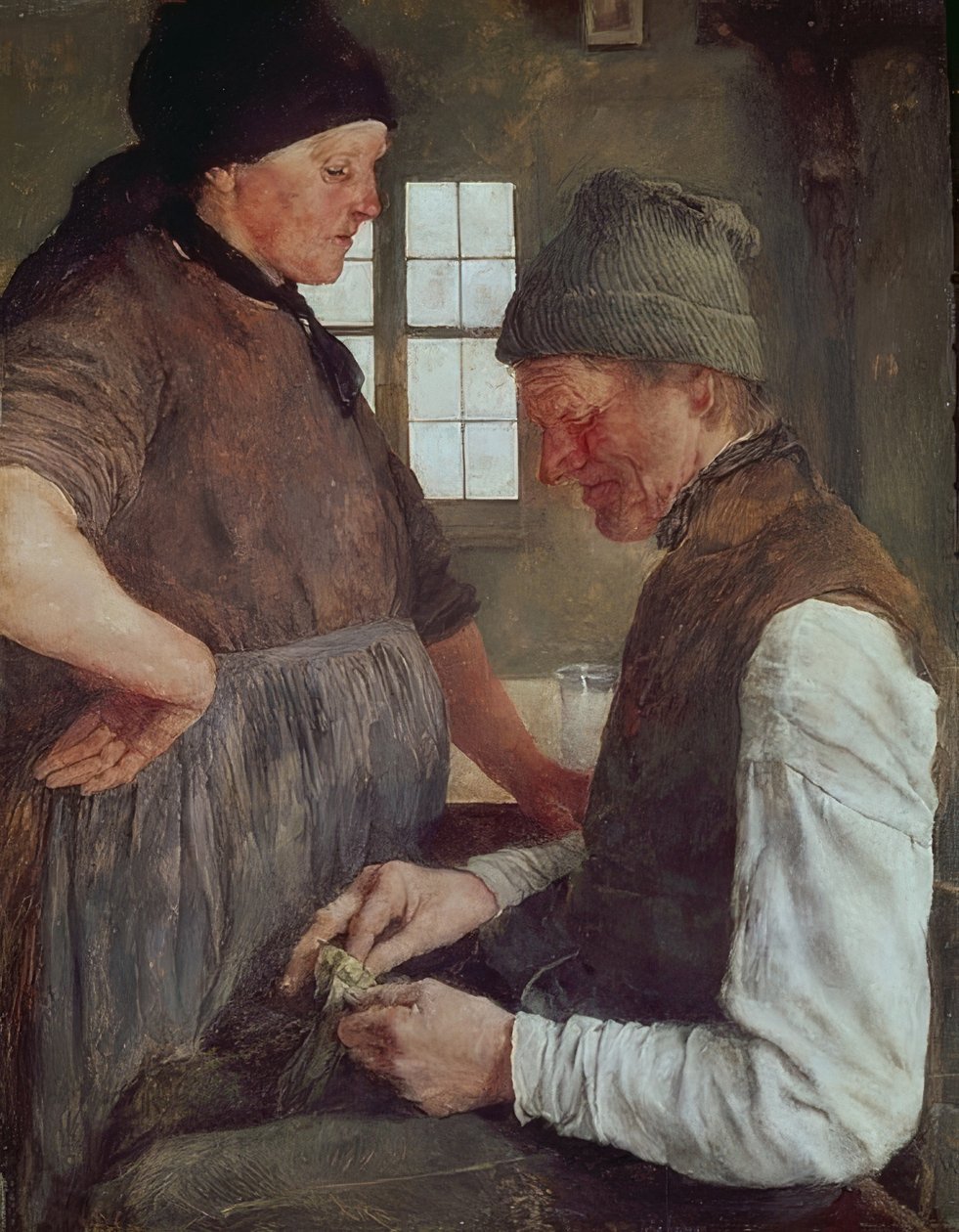 A malacperselyek. 1879 alkotó: Wilhelm Maria Hubertus Leibl