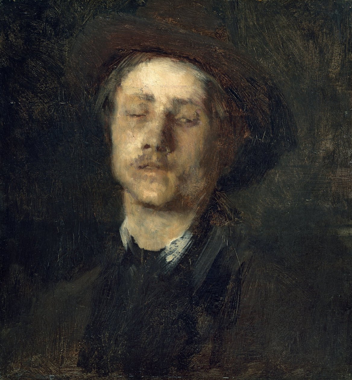 egy vak ember feje alkotó: Wilhelm Maria Hubertus Leibl