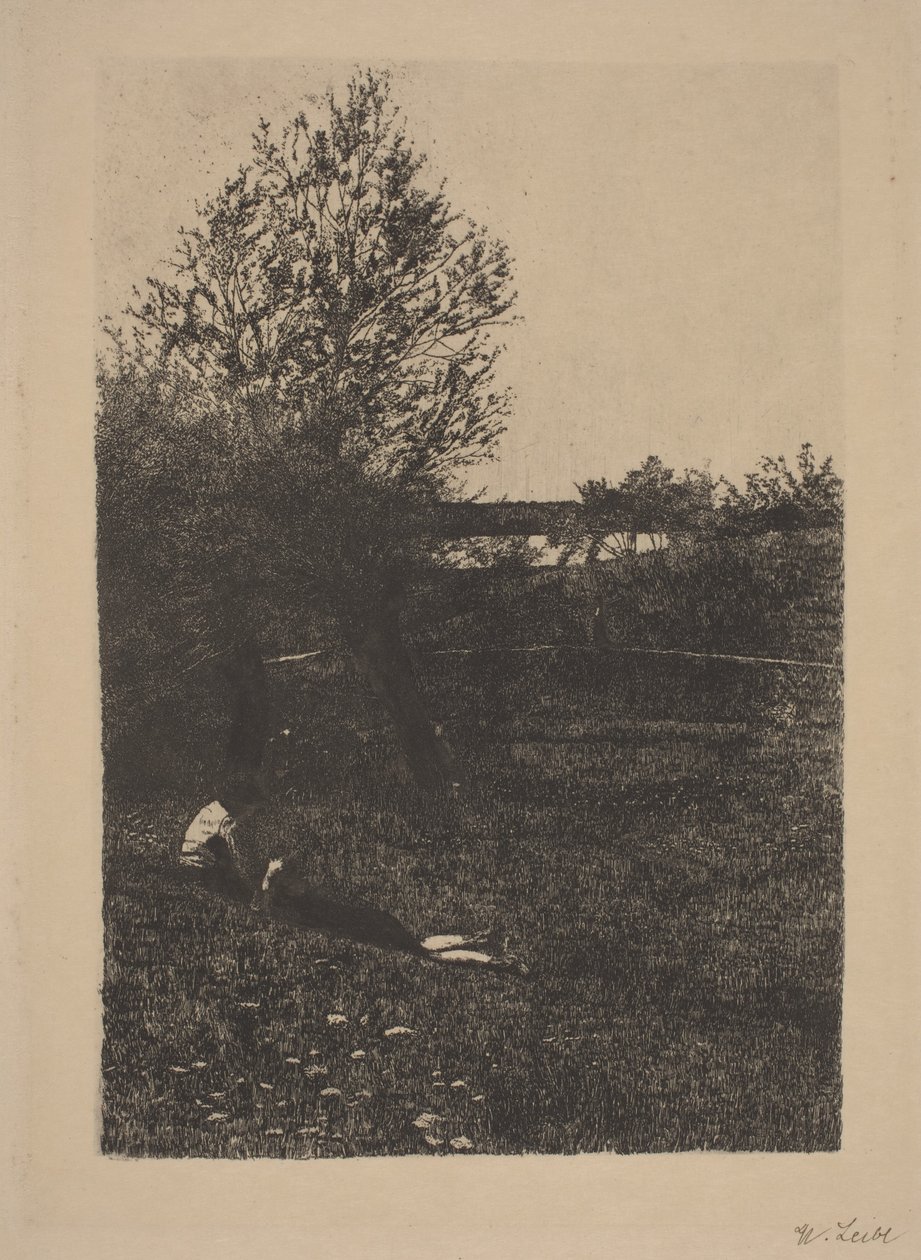 Rét gyerekekkel alkotó: Wilhelm Maria Hubertus Leibl