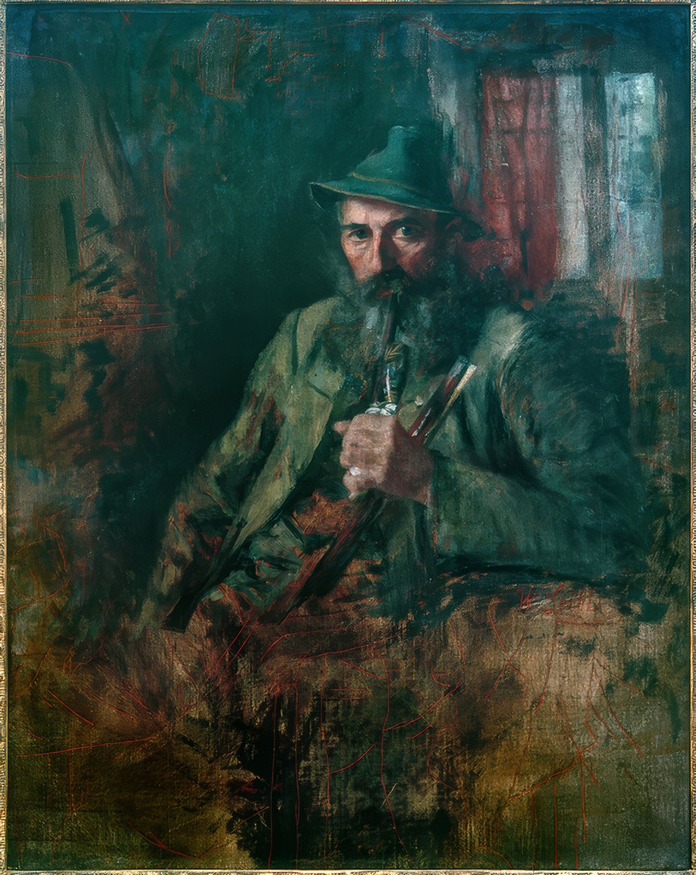 felső-bajor erdész alkotó: Wilhelm Maria Hubertus Leibl