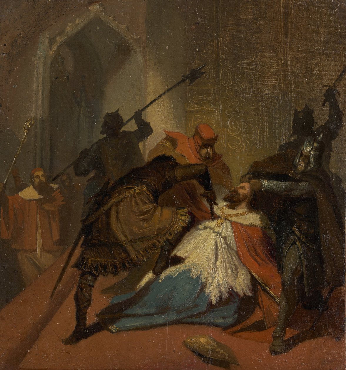Egy bíboros meggyilkolása alkotó: Wilhelm Lindenschmit der Jüngere