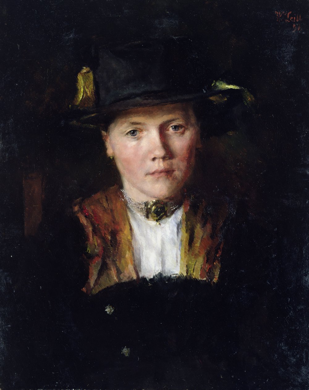 Egy bajor lány, 1897 alkotó: Wilhelm Maria Hubertus Leibl