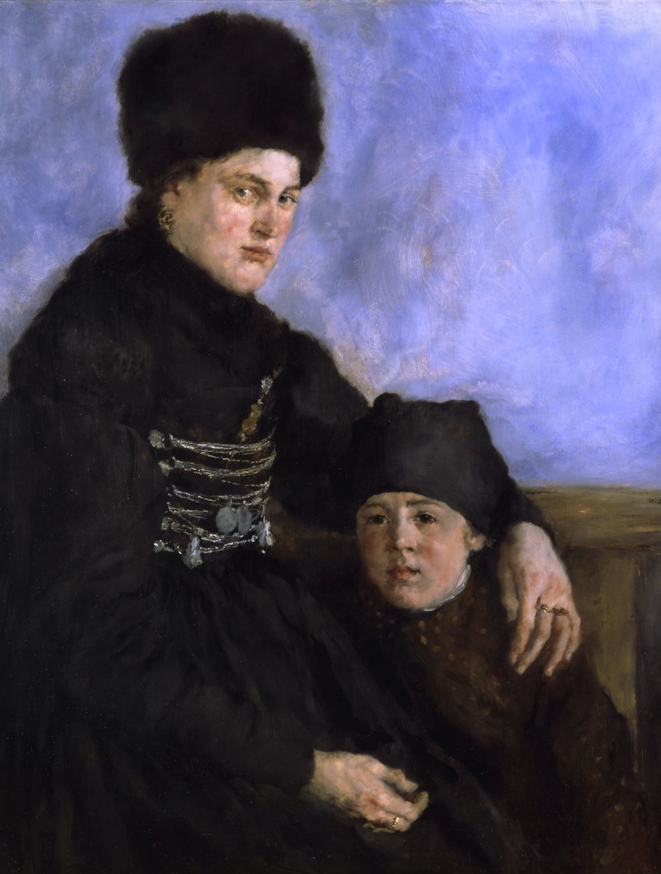 Dachaui nő gyermekkel, 1873-1874 alkotó: Wilhelm Maria Hubertus Leibl
