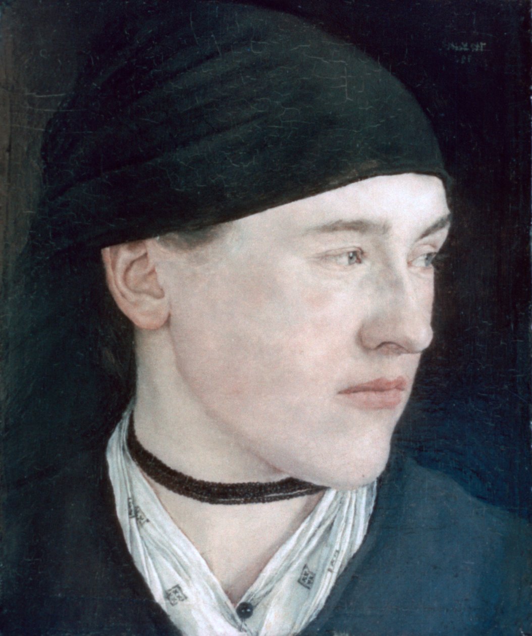 Egy fiatal lány feje, 1879 alkotó: Wilhelm Maria Hubertus Leibl