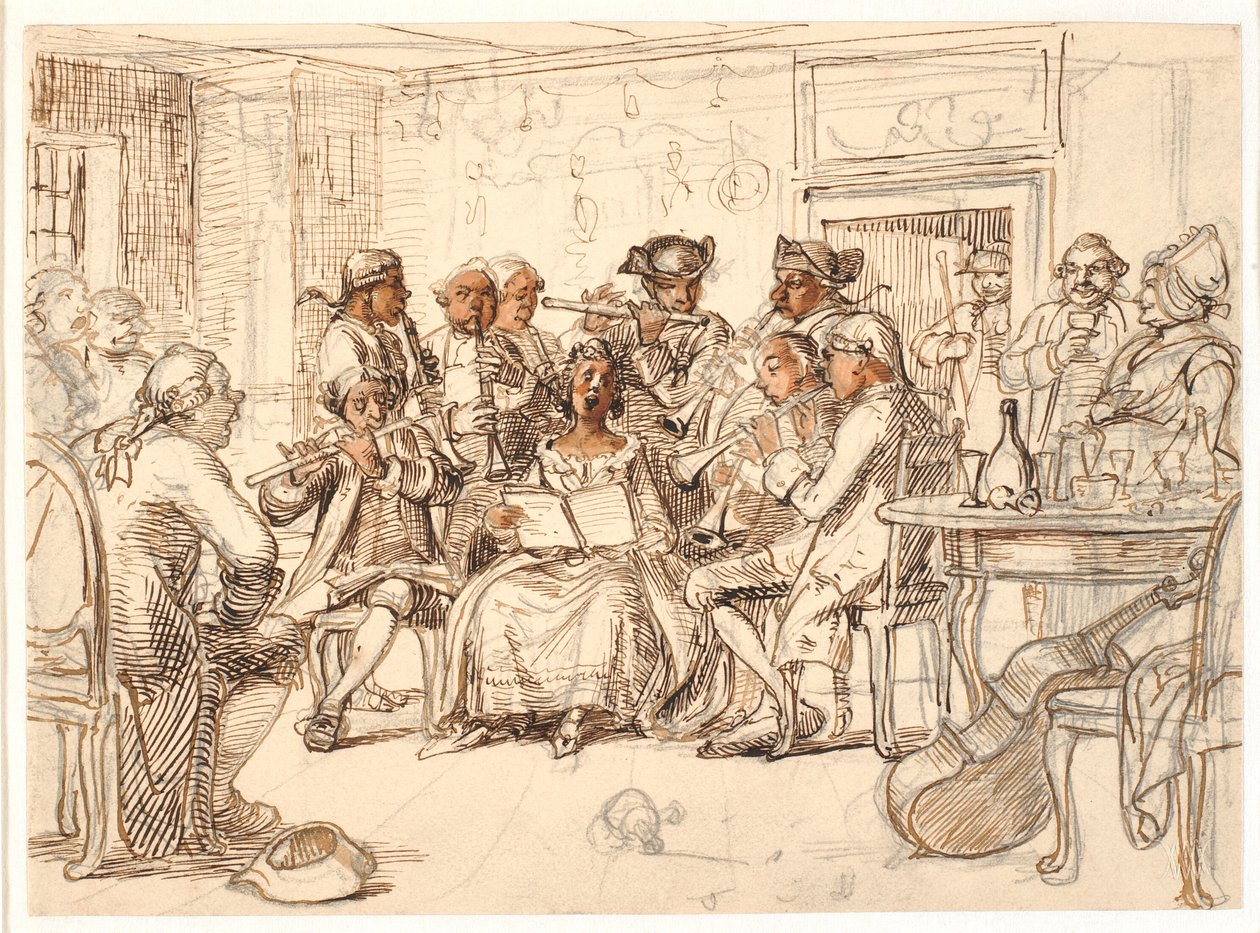 Bellman motívuma: A koncert a „3 Byttorban”, Fredman 2. sz. 51 alkotó: Wilhelm Marstrand