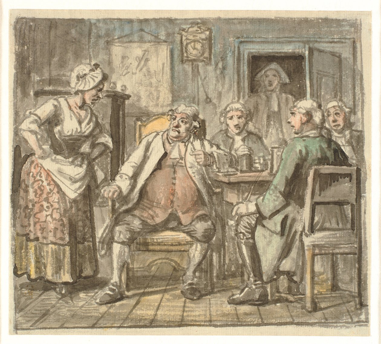 Collegium Politicum. Ludvig Holberg: A politikai bűzös, I. felvonás 2. jelenetéből. alkotó: Wilhelm Marstrand