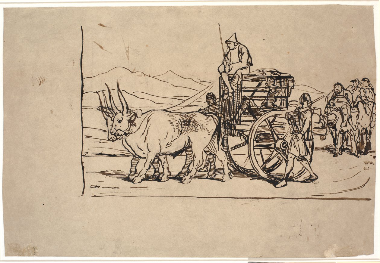 Don Quijote hazautazása a méneskocsin alkotó: Wilhelm Marstrand