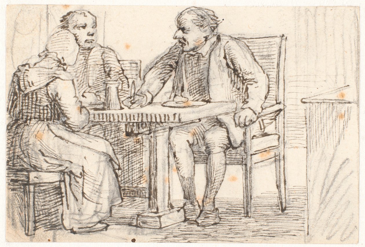 Megszakítás a parasztok étkezésében alkotó: Wilhelm Marstrand