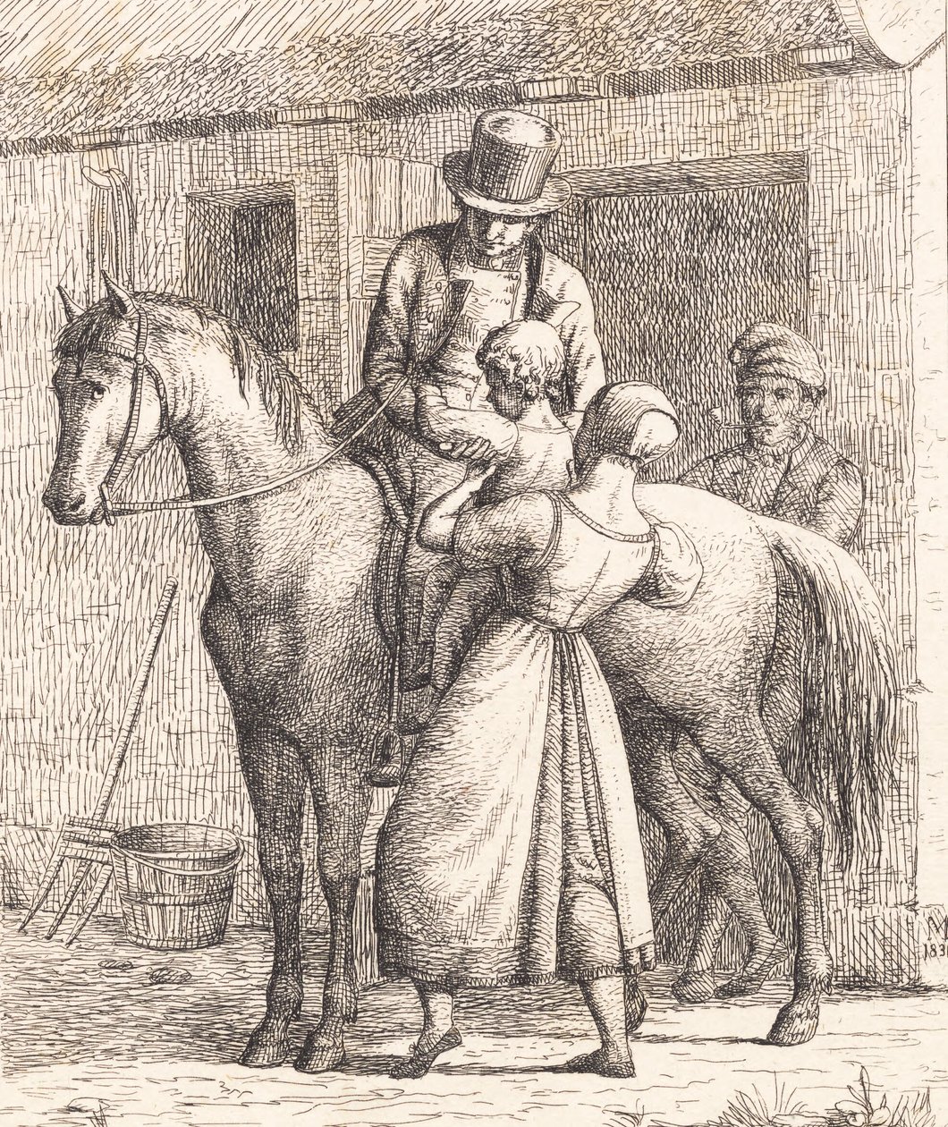 Gazdálkodó család alkotó: Wilhelm Marstrand