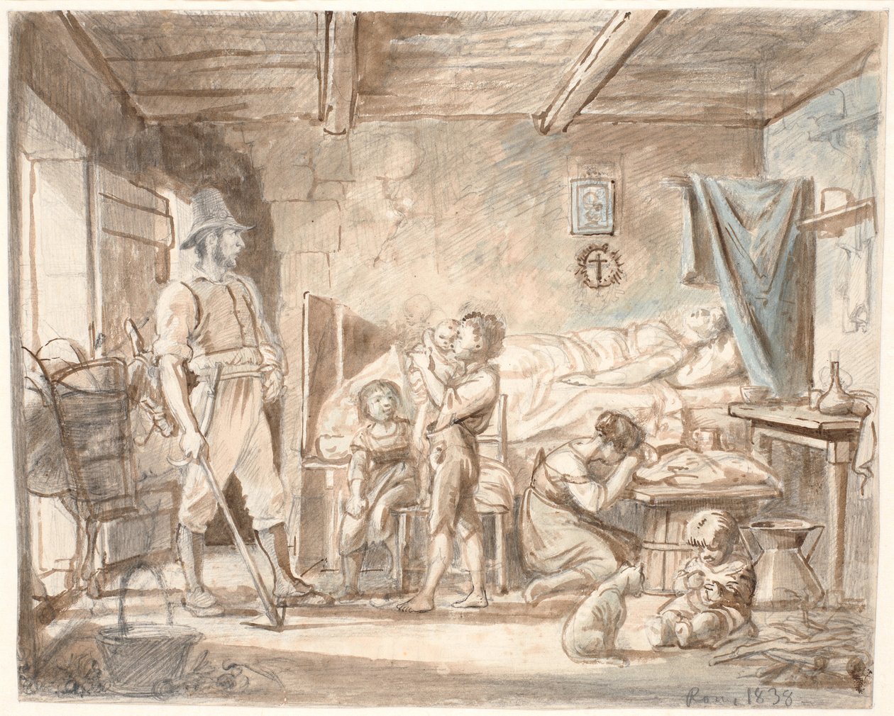 Az anyátlanok hazatérése alkotó: Wilhelm Marstrand